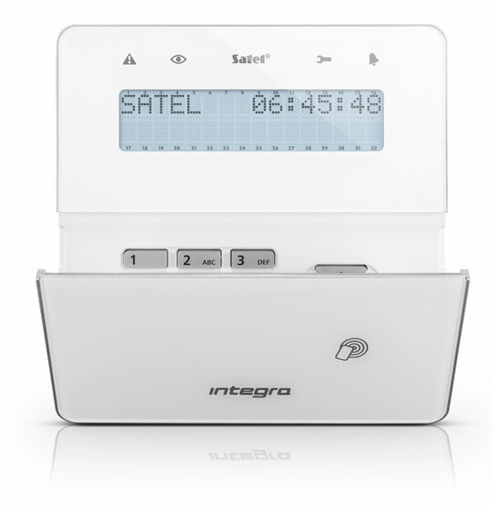 SATEL INT-KWRL-WSW Bezdrôtová LCD klávesnica